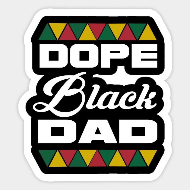 Dope black dad... Sticker by DODG99